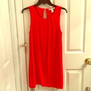 Bright Red Sleeveless Mini Dress